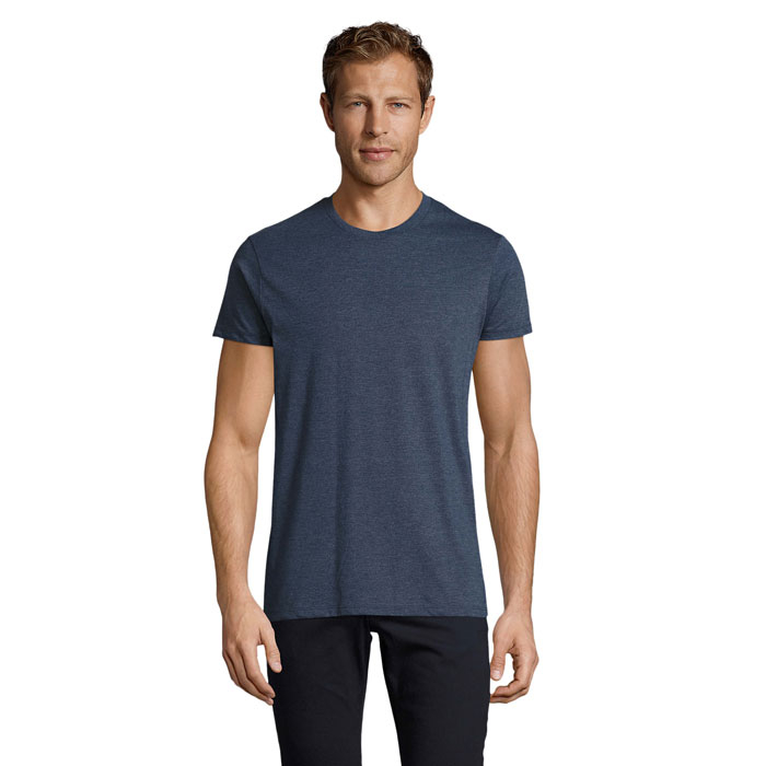 T-shirt 150g personnalisé homme Regent Fit denim chiné